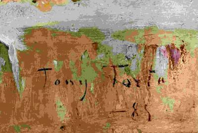 Pair of Oil on Canvas signed Tony Torta Stilllife Fruit Italian