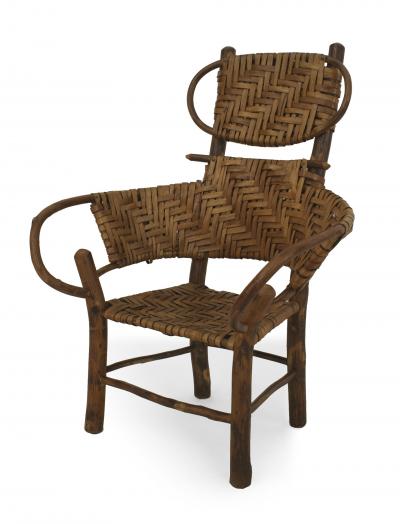 Pair of Old Hickory Child Armchairs