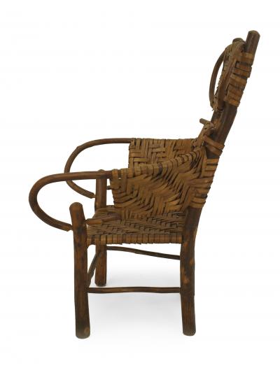 Pair of Old Hickory Child Armchairs
