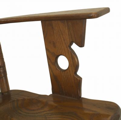 Pair of Old Hickory Plaid Arm Chairs