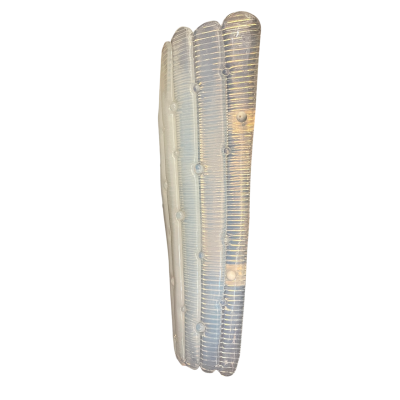 Pair of Opalina Murano Fluted Sconces