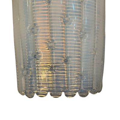 Pair of Opalina Murano Fluted Sconces