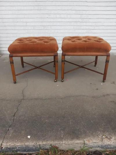 Pair of Ottoman by Hickory
