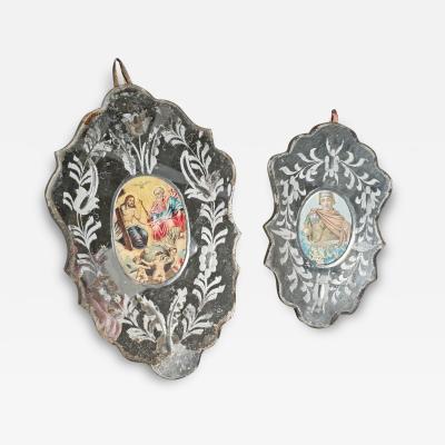 Pair of Oustanding German Nuns Mirrors circa 1800