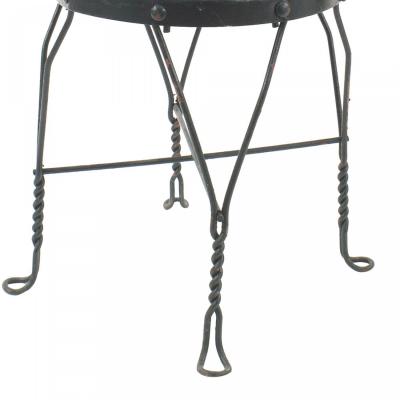 Pair of Outdoor Green Wire Chairs