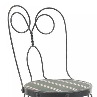 Pair of Outdoor Green Wire Chairs