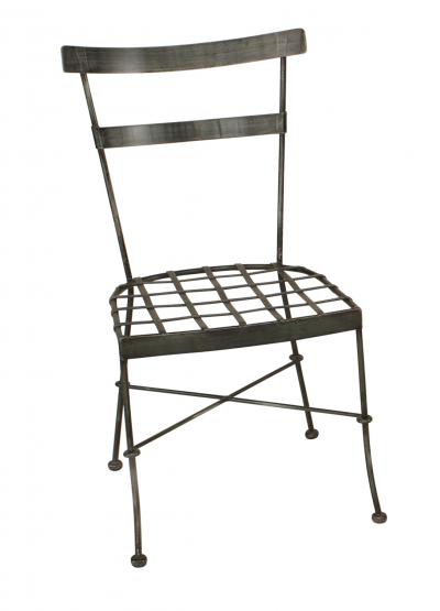 Pair of Outdoor Iron Side Chairs