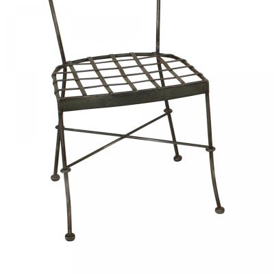 Pair of Outdoor Iron Side Chairs