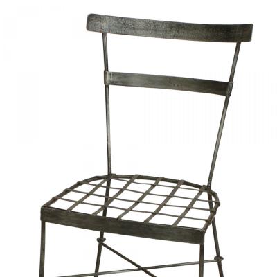 Pair of Outdoor Iron Side Chairs