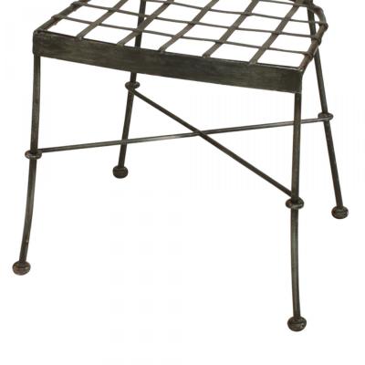 Pair of Outdoor Iron Side Chairs