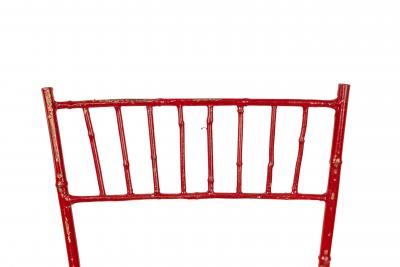 Pair of Outdoor Painted Iron Side Chairs