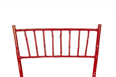 Pair of Outdoor Painted Iron Side Chairs