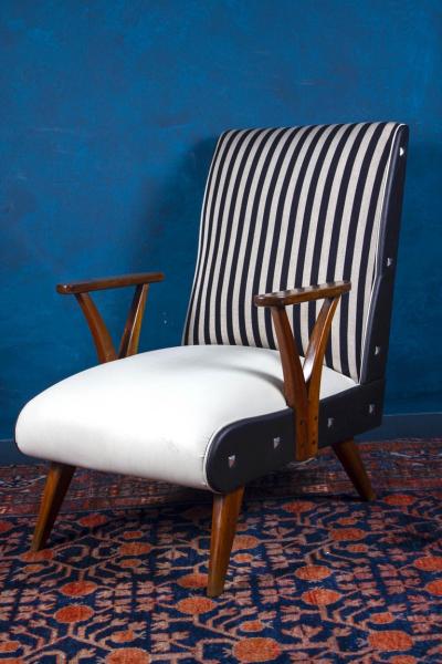 Pair of Outstanding Mid Century Brazilian Armchairs 1950