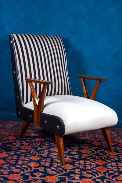 Pair of Outstanding Mid Century Brazilian Armchairs 1950