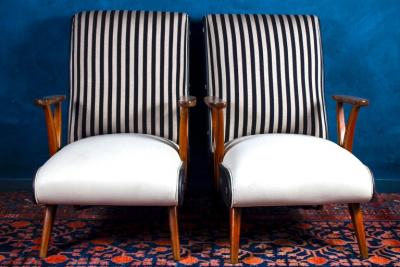 Pair of Outstanding Mid Century Brazilian Armchairs 1950
