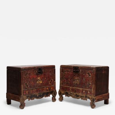 Pair of Oxblood Red Harmony Trunks