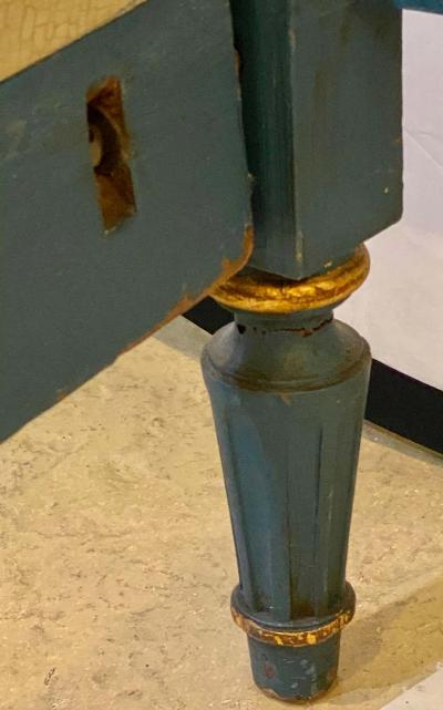 Pair of Paint and Parcel Gilt Twin Bed Frames by Maison Jansen