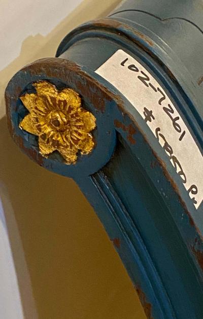 Pair of Paint and Parcel Gilt Twin Bed Frames by Maison Jansen