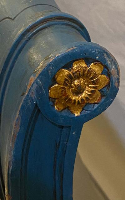 Pair of Paint and Parcel Gilt Twin Bed Frames by Maison Jansen