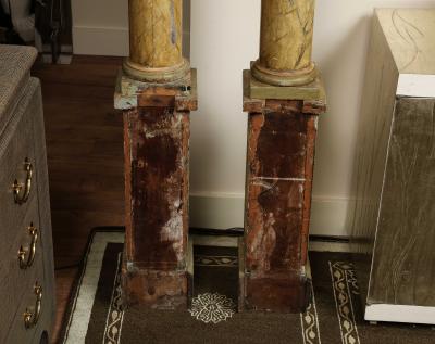 Pair of Painted Columns