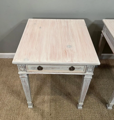 Pair of Painted Pine Bedside Tables