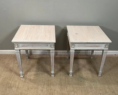 Pair of Painted Pine Bedside Tables