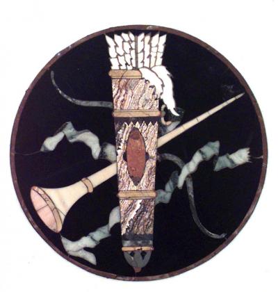 Pair of Pair French Empire Gueridon Marble Top Eagle Tables