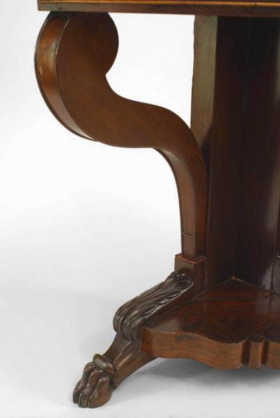 Pair of Pair of American Empire Mahogany Corner Console Table