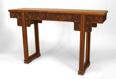Pair of Pair of Chinese Hardwood Console Table