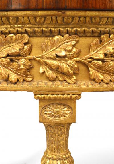 Pair of Pair of English Georgian Satinwood Demilune Console Table