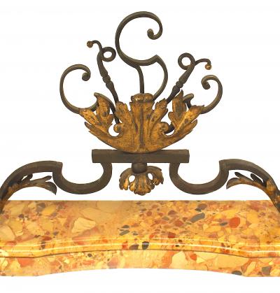 Pair of Pair of French Victorian Iron Floral Console Table