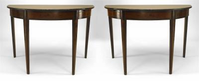 Pair of Pair of Italian Neo Classic Rosewood Console Table