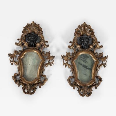Pair of Paramour Gilt wood Mirrors
