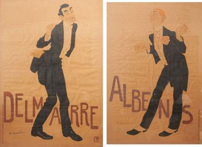 Pair of Parisian Framed Art Deco Cinema Posters
