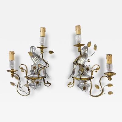 Pair of Parrot Wall lights Maison Bagu s 2 pairs available