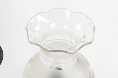 Pair of Patinated Brass Electrified Oil Lamps England 19th Century