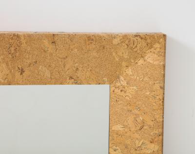 Pair of Paul Franklin Style Cork Square Mirrors