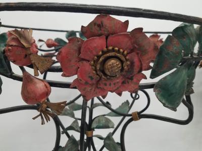 Pair of Period Art Nouveau Wrought iron Fernery Plant Stands