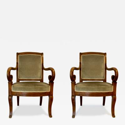 Pair of Period Louis Philippe Armchairs