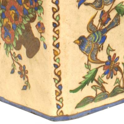 Pair of Persian Style Floral Ceramic Vases