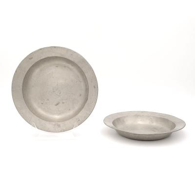 Pair of Pewter Plates 18th or 19th century