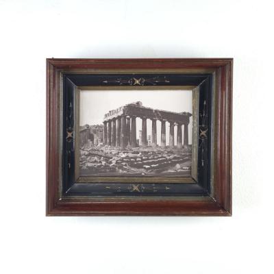 Pair of Photographs of the Acropolis and Parthenon Greece circa 1890