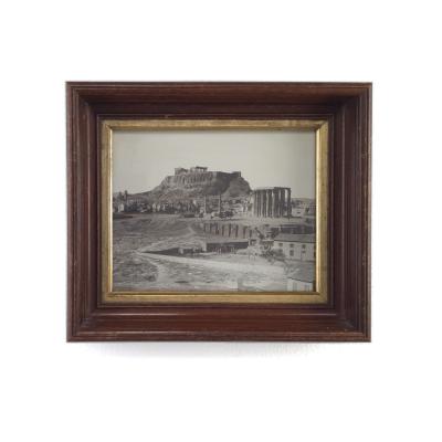 Pair of Photographs of the Acropolis and Parthenon Greece circa 1890
