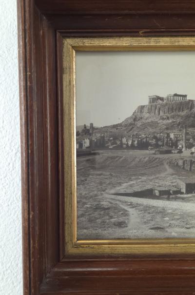 Pair of Photographs of the Acropolis and Parthenon Greece circa 1890