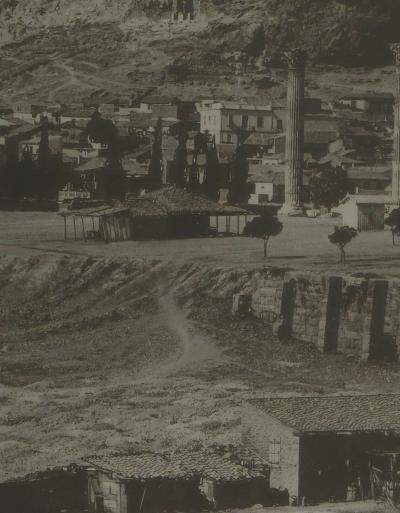 Pair of Photographs of the Acropolis and Parthenon Greece circa 1890