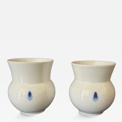 Pair of Porcelain Tea Cups by Park Young Sook