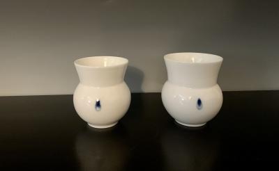 Pair of Porcelain Tea cups by Young Sook Park