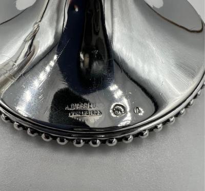 Pair of Portuguese Sterling Silver Candle Sticks