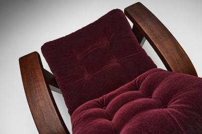 Pair of Post Modern Adjustable Lounge Chairs Europe 1980s