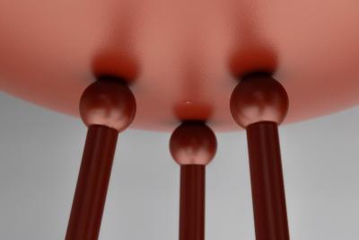 Pair of Postmodern Tripod Lamps in the Memphis Style Italy 1980s